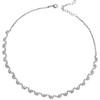 Super Flash Exquisito Collar de Arco de Zirconia Temperamento Femenino Diseño Nicho Collar Estilo Frío Moda Versátil Cadena Clavícula