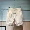 Shorts de Praia Finos de Seda Gelada Masculino de Verão, Calças Esportivas Casuais Largas Respiráveis de Secagem Rápida para Adolescentes