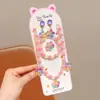 Joyería de Collar para Niños Lindo Bebé Kuromi Pulsera Pendientes Anillo Set Accesorios para Niña Pequeña Acrílico
