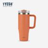Tyeso taza para coche con asa de gran capacidad 40oz taza termo de acero inoxidable Amazon transfronterizo taza para hielo frío