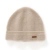 Otoño e Invierno Nuevo Sombrero de Cachemira 100 Pura para Hombres y Mujeres con Tejido Simple Cálido Grueso de Siete Agujas