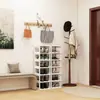 Zapatero simple desmontable de múltiples capas para entrada de casa, zapatero estrecho para pasillo, zapatero para dormitorio, zapatero para vivienda de alquiler