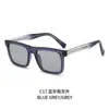 Gafas de sol de moda con montura grande y patillas planas, protección UV, adecuadas para conducir y andar en bicicleta, Gafas de sol con patillas de propionato de triacetilo