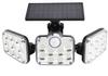 Fabricante de Iluminación Luz Solar de Pared Ultrabrillante con Cuatro Cabezales Giratorios, Luz de Calle Impermeable, Sensor de Movimiento Corporal Humano, Luz para Carretera y Jardín, Exterior