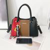 Bolsa de correspondência de cor de alta qualidade 2023 bolsa nova moda versátil cor de contraste bolsa feminina de grande capacidade bolsa de ombro da moda