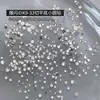 Acessórios de arte para unhas redondos de corte 33 brancos no atacado, strass redondos K9 super brilhantes de fundo chato, decoração mista para unhas