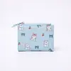 2026ins Cartera de monedas compacta con cremallera, estampado de dibujos animados lindos estilo coreano para estudiantes, billetera linda para mujeres, transfronterizo