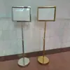 Placa retrátil de dupla face pôster display stand stand stand lobby lobby dupla face sinal de piso placa de publicidade