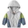 Jaqueta de Veludo Infantil 2024 Outono e Inverno Novo Estilo Coreano Moletom com Zíper Colorido para Meninos Jaqueta Espessa para Bebê Dropshipping