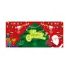 Tecido de fundo de Natal para comércio exterior da Amazon transfronteiriço para decoração de porta, montagem de festa e cobertura de porta tipo bandeira de meia-lua