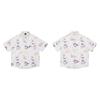 Camisa de Manga Corta con Estampado Divertido de Gatos Estilo Retro Americano para Hombres y Mujeres Estilo Universitario Ropa Perezosa de Playa Top Holgado para Verano
