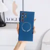 Funda de Teléfono Magnética de Silicona Líquida Adecuada para Samsung S26Ultra, Cobertura Completa S25Plus Funda Protectora A55 Carga Inalámbrica