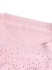 Suéter de Punto con Flor 3D Nuevo y Elegante 2026 para Mujer, Ropa para Madre de Mediana Edad y Anciana, Suéter de Punto de Manga Larga, Top Rejuvenecedor