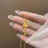 Corrente de Clavícula 2025 com Design de Moeda Antiga, Moeda de Cobre Banhada a Ouro, Pingente de Cavalo do Zodíaco Antigo, Colar de Dinheiro