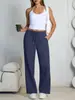 Pantalones de chándal holgados de pierna ancha para mujer de tallas grandes más vendidos con forro polar y cordón en Amazon y Temu en Europa y América