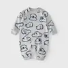 Mono de bebé primavera y otoño ropa de algodón puro para recién nacidos niños y niñas mameluco de bebé ropa exterior de dibujos animados moda