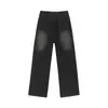 Jeans Estilo Americano/Personalizados para Hombre Primavera y Otoño Estilo Nuevo Caída Holgados Retro Pierna Recta Casual Tendencia Marca Pierna Ancha