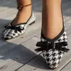 Amazon 2026 Primavera/Verão Novos Sapatos Femininos Europeus e Americanos de Bico Fino com Laço Raso, Confortáveis e Versáteis para Comércio Exterior