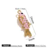 Acero Inoxidable Colorido Goteo de Aceite Carpa Colgante DIY Accesorios de Joyería de Acero de Titanio Colgante Accesorios para Collares Pulseras Colgante
