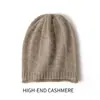 Cachemira Otoño/Invierno 2025 Nuevo Sombrero de Punto de Alta Gama para Mujer, Cálido para Exteriores, Jacquard, Protección para Orejas, Gorro de Punto Casual para la Cabeza