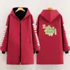Macacão Quente Forrado com Fleece de Inverno, Anti-Manchas, Impermeável, Higiene e Limpeza, Mangas Espessas com Letras, Roupa de Trabalho para Restauração e Cozinha, Logotipo