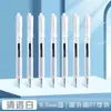 Herramienta para Tareas Prensa Bolígrafo de Gel Papelería Estudiante Agarre Suave Creativo Transparente Bolígrafo Negro Multicolor Pluma Pincel de Secado Rápido Multicolor