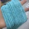 Turquesa azul otimizada natural espaçador 2*4mm disco de ângulo reto conta plana conta roda de turquesa acessórios para joias diy junta