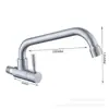 Fábrica al por mayor acero inoxidable 304 grifo de fregadero de pared moderno vertical tubería universal simple frío horizontal