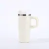 Nueva taza de coche con asa de 20 oz transfronteriza, taza aislada de acero inoxidable 304, taza de agua portátil con pajilla, taza de hielo para mantener el frío