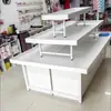 Prateleiras de ilha para supermercado, expositores para produtos de mãe e bebê, vitrines para cosméticos, sapatos, expositores, mesas expositoras para material de escritório promocional e estantes de exposição