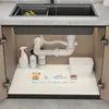 Alfombrilla absorbente para fregadero de cocina, alfombrilla escurridora para encimera de gabinete de lavabo, resistente a la suciedad, impermeable, a prueba de humedad, a prueba de moho, alfombrilla para cajón y gabinete