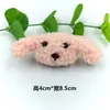 Broche de Ursinho de Pelúcia Desenho Animado Filhote Fofo Cabeça de Animal Macia Fofa Acessórios para Mochila de Estudante Acessórios para Headwear Sapatos e Chapéus Boneca