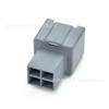 7283-6469-40/7282-6469-40 Conector Automotriz Carcasa Macho y Hembra Gris Enchufe de Alta Corriente de 4 Orificios