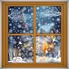 Decoraciones Navideñas Amazon Ciervo Soñador Copo de Nieve Pegatinas Estáticas Colibrí Casa de Nieve Feliz Navidad Pegatinas para Vidrio