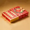 Calendario de Cuenta Regresiva de Navidad Caja Sorpresa de Regalo Caja de Calendario Magnética Roja con Tapa abatible Caja de Calendario Navideño Transfronteriza Personalización
