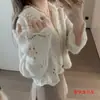 Cárdigan de punto estilo suave 2026 nuevo cárdigan casual de principios de otoño para mujer, suéter dulce holgado calado