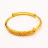 Pulsera de pavo real de oro de Vietnam, nueva, que conserva el color, para mujer, chapada en cobre, acero dorado grueso, sello de joyería, no se decolora durante mucho tiempo, entrega de una sola pieza