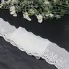 Nuevo Tejido de Algodón Puro Bordado con Encaje de Tanglong, Blanco, Patrón de Ola de 6 cm, Diseño Exquisito, Accesorios para Cuellos de Ropa Infantil DIY