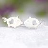 Pendientes de plata s925 para mujer, elegantes pendientes de estilo coreano, de estilo cibernético, de 2021, nuevos pendientes de moda, sencillos y de alta gama.