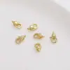 Cobre Hebilla de Resorte Ovalada Colgante Individual Hebilla de Langosta Redonda Retro Versátil Accesorios Hechos a Mano DIY