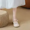 Zapatos de Mujer para Aumentar la Altura de Tacón Bajo 2026 Nuevo Estilo Suave Sandalias Transpirables con Diseño Hueco Cómodos Zapatos Mary Jane