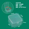 Caja de Plástico, Caja Cuadrada para Accesorios de Pesca, Caja de Almacenamiento para Polvera con Tapa, Caja Transparente de Exhibición, Caja Organizadora para Piezas de Ferretería