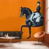 Diseño de espacio de tienda de ropa Decoración Patrón personalizado Tela de pared Fondo naranja Hermes Papel tapiz para herramientas de tienda física
