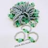 Estilo Ins Miçangas de Vidro Coloridas Misturadas Anel Criativo DIY com Miçangas Joias Estilo Celebridade da Internet Miçangas Cortadas Anel Pequeno Brilhante Misto