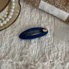 Pinza para el pelo de terciopelo con etiqueta dorada coreana, forma de gota de agua, para mujeres, flequillo roto, pinza sin costuras, pinza para patillas, pinza para el pelo de otoño e invierno, accesorios para el pelo
