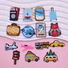 Pegatinas Suaves de Goma de Viajes Globales Decoración Plana de Dibujos Animados Material de PVC Papelería Funda de Teléfono Ropa Accesorios DIY
