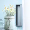 Manija empotrada de aleación de aluminio para puertas de gabinetes, cajones y puertas corredizas, manija de hardware oculta empotrada, manija invisible ranurada