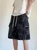 Suministro exclusivo transfronterizo: Shorts de Trabajo Tie-Dye para Hombre, Estilo Recto Holgado, Shorts Casuales de Verano para Deportes al Aire Libre para Hombre