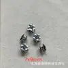 Plata Vieja de Shanxi Retro Panax Notoginseng Barril de Plata Cuentas Separadas por Nubes Propicias Trébol de Cuatro Hojas Corazón Juguetes Culturales DIY Accesorios de Joyería