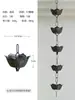 Cadena de lluvia para patio, cadena desviadora de agua para villa, drenaje de aleros, campana de lluvia, gota de lluvia, campana de lluvia para exteriores, cadena de lluvia japonesa, desviación de agua de templo.